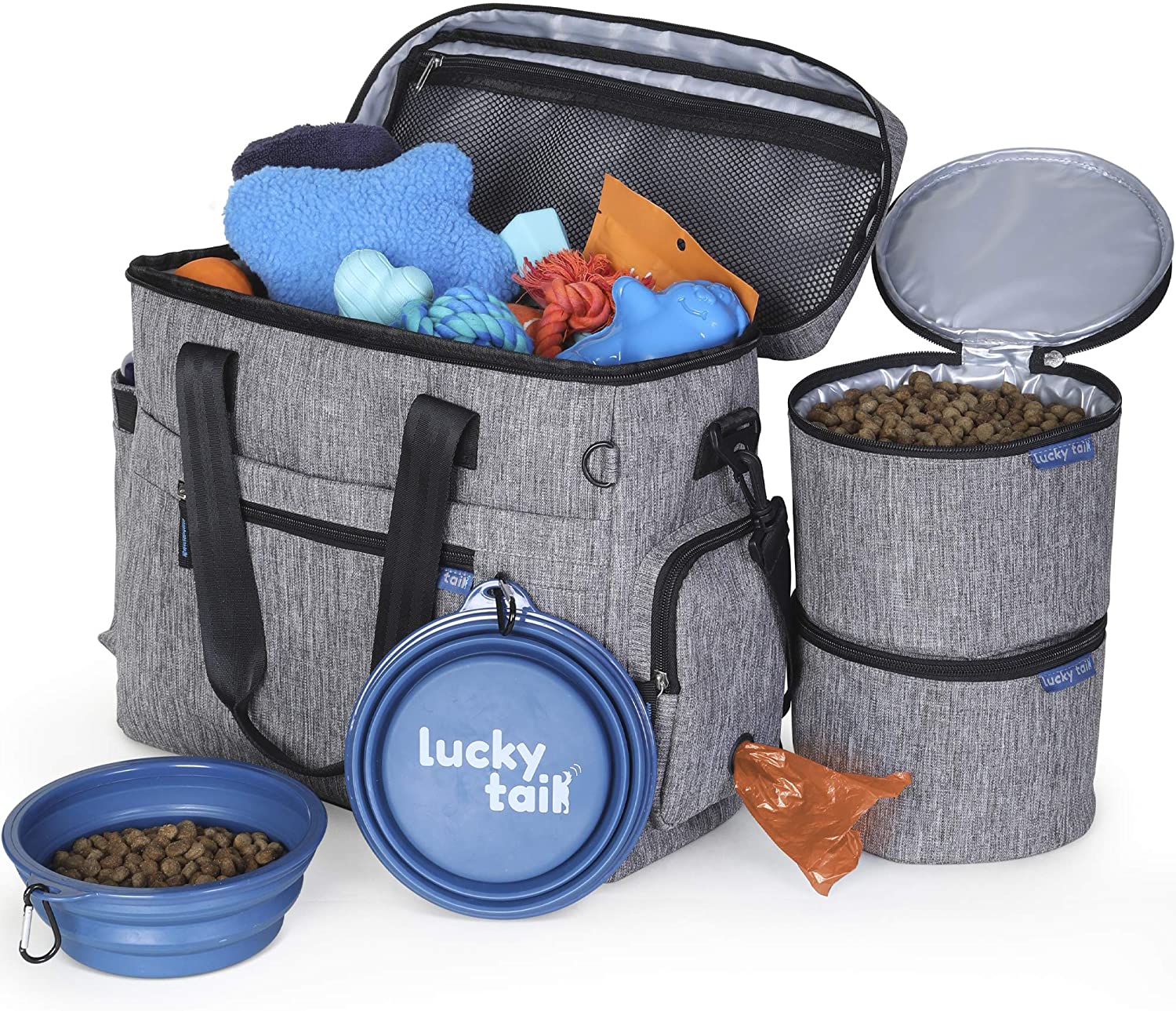 Dog Travel Bag For Supplies By Lucky Tail | MoonDogReviews.com